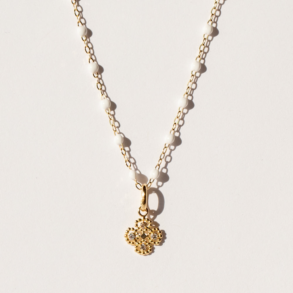 Lucky Clover Diamond Charm