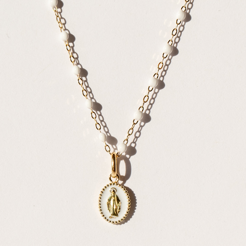 Madone (Mary) Charm, White