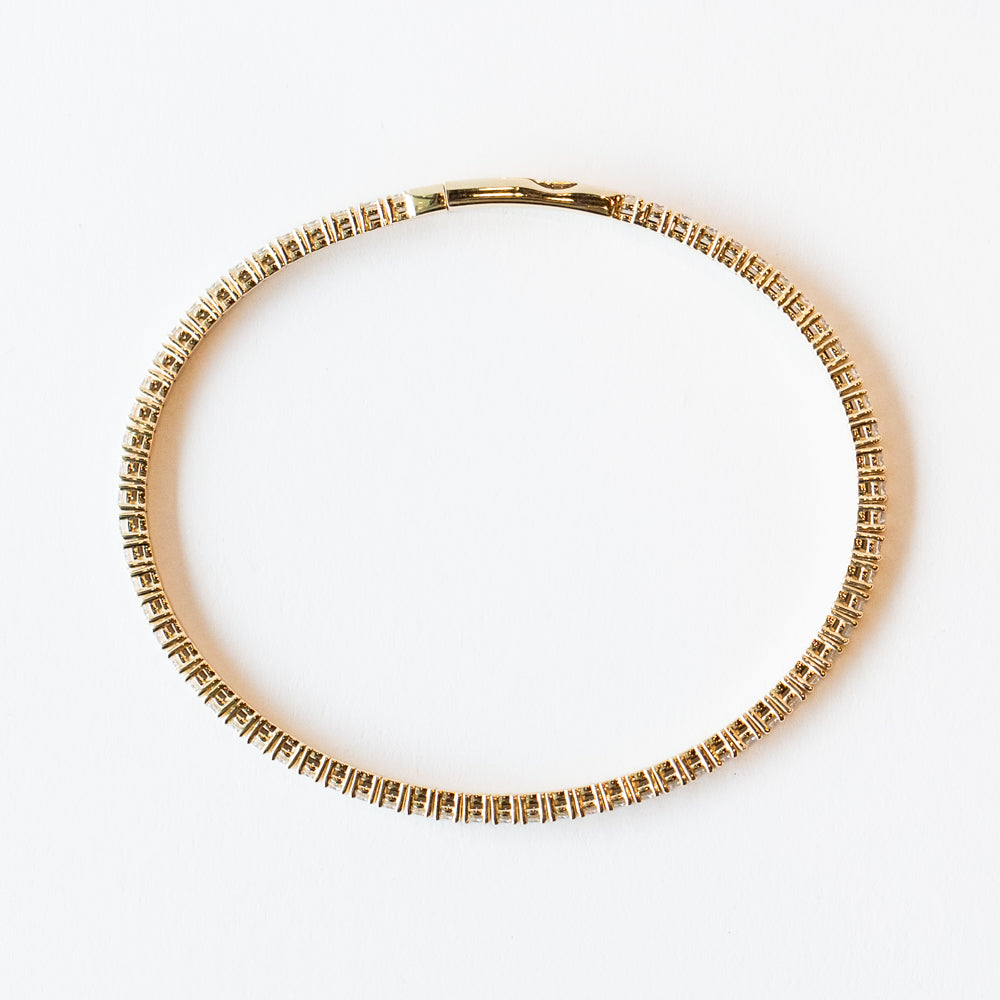 Zoe Chicco | Flexible Diamond Tennis Bangle Bracelet
