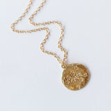 Victoria Cunningham | Round Hammered Cherry Blossom Necklace