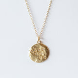 Victoria Cunningham | Round Hammered Cherry Blossom Necklace