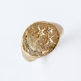 Victoria Cunningham | Moon And Stars Signet Ring