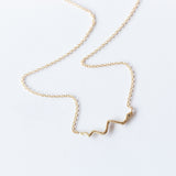 Victoria Cunningham | Tiny Horizontal Snake Necklace