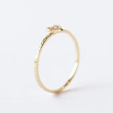 Victoria Cunningham | Tiny Pave Diamond Heart Ring