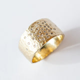Victoria Cunningham | Wide Band with Scattered Diamonds