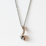 Black Pearl Danger Noodle Necklace