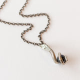 Black Pearl Danger Noodle Necklace