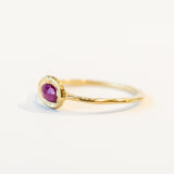 East-West Oval Ruby Ring
