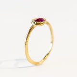 East-West Oval Ruby Ring