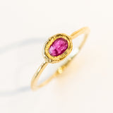 East-West Oval Ruby Ring