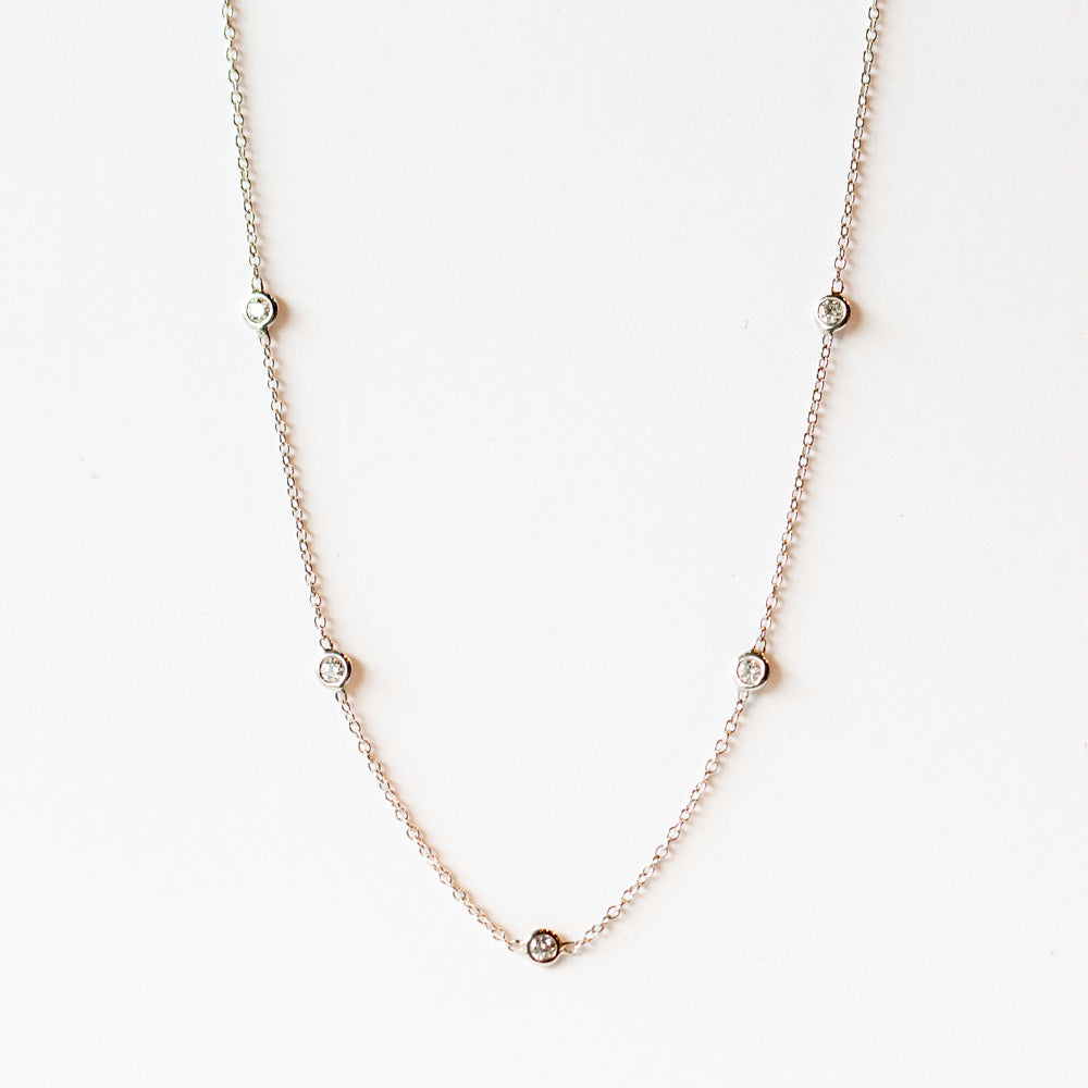 Zoe Chicco | Floating Diamond Chain Necklace