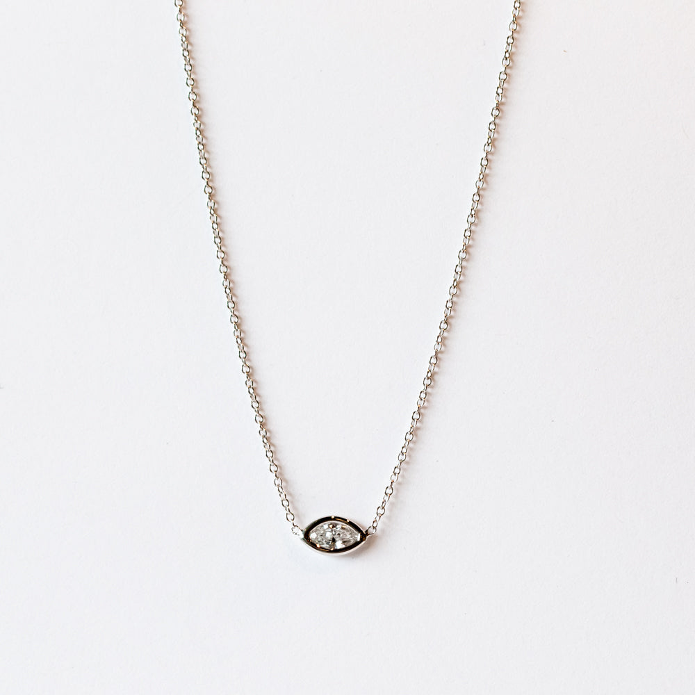 Zoe Chicco | Floating Marquis Diamond Necklace