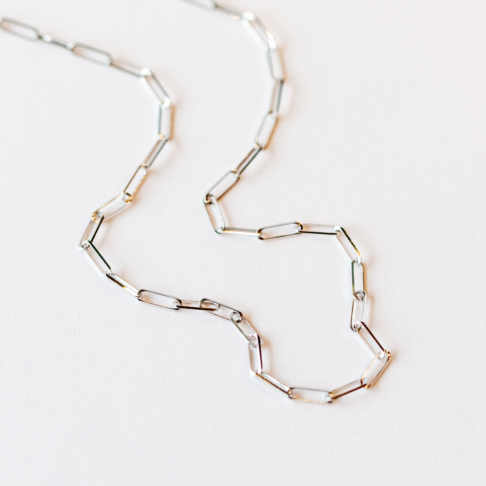 Zoe Chicco | Small Paperclip Chain Necklace