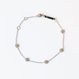 Zoe Chicco | Tiny Flower Station Bracelet with Diamonds