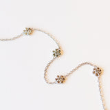 Zoe Chicco | Tiny Flower Station Bracelet with Diamonds