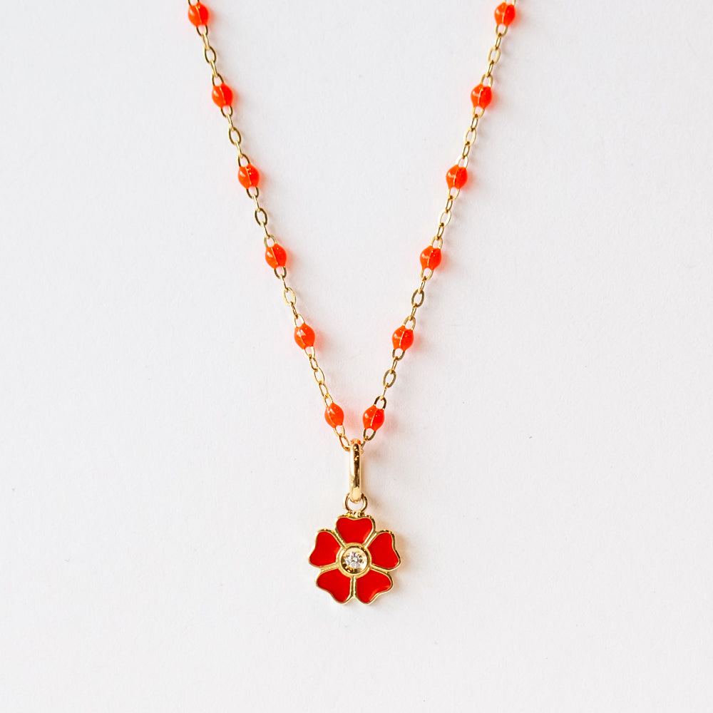 Flower Charm, Coral