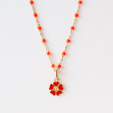 Flower Charm, Coral