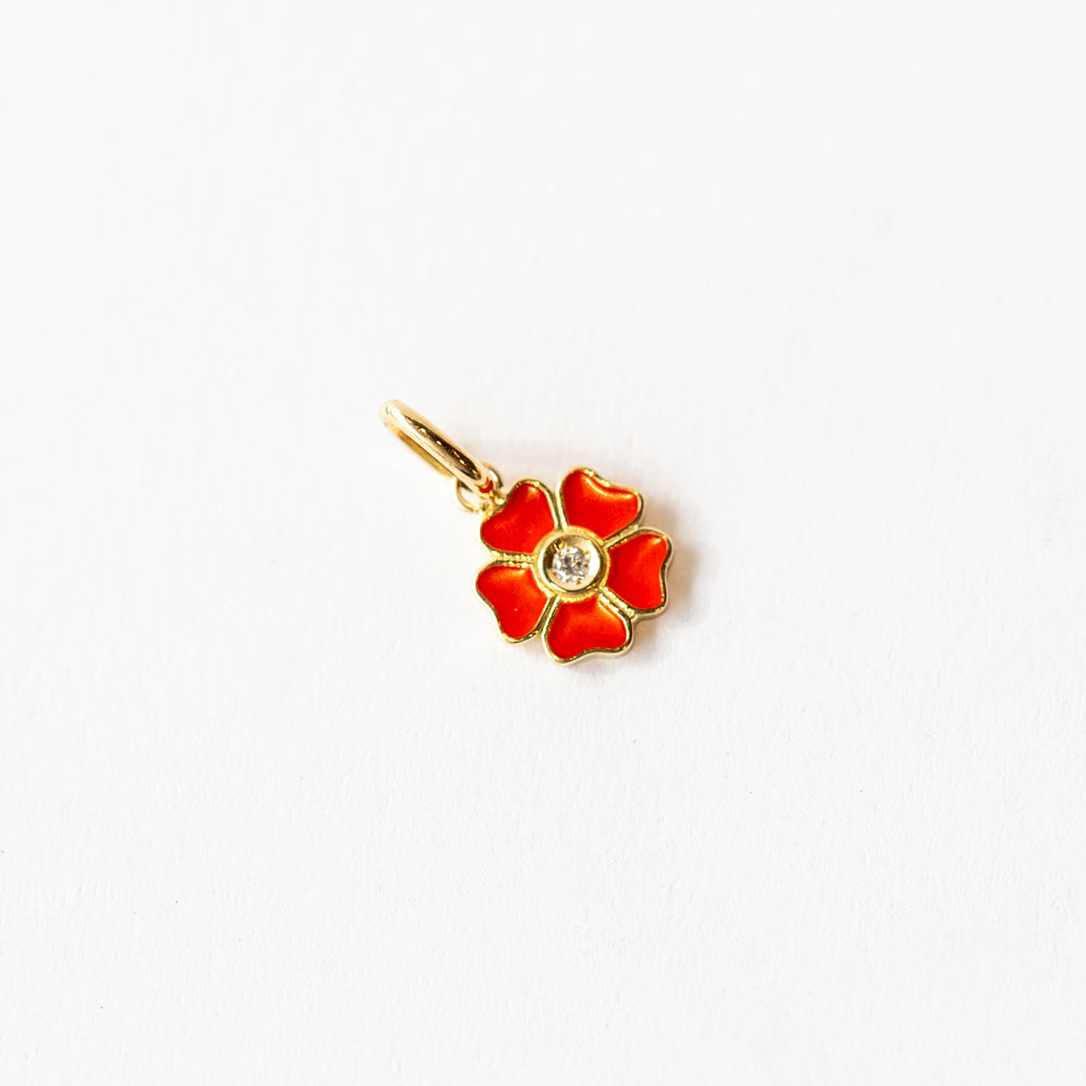 Flower Charm, Coral