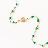 Classic Puce Diamond Bracelet, Emerald