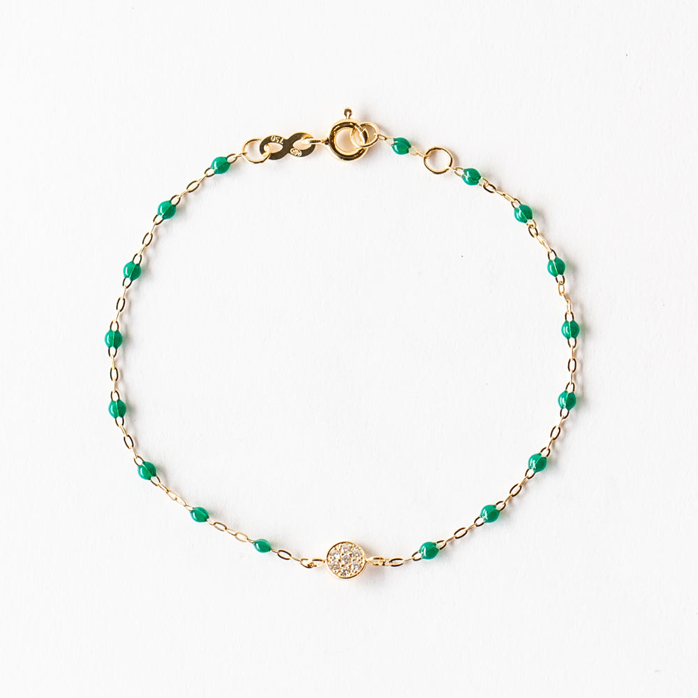 Classic Puce Diamond Bracelet, Emerald