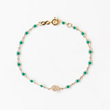 Classic Puce Diamond Bracelet, Emerald