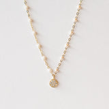 Classic Puce Diamond Necklace, Opal