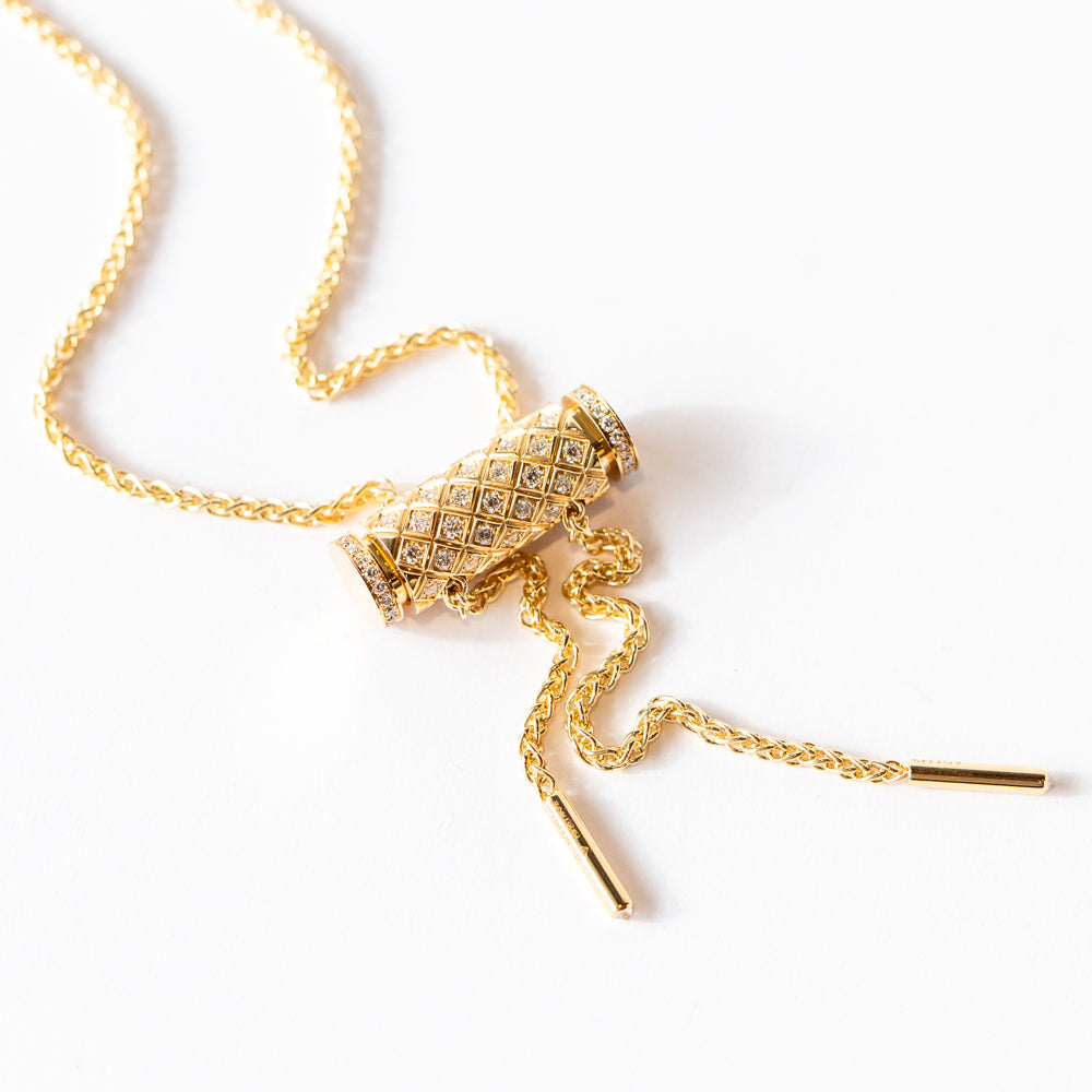 Full-Pavé Diamond Latch Pendant