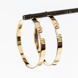 Monday Mood Hoop Earrings with Diamonds