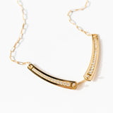 Tuxedo Mood Necklace with Diamonds