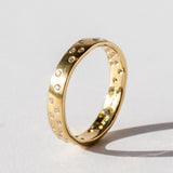 Satomi Kawakita | Wide White Diamond Starry Night Band