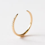 Wwake | Micropavé Diamond Open Slice Band