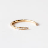 Wwake | Micropavé Diamond Open Slice Band