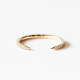 Wwake | Micropavé Diamond Open Slice Band