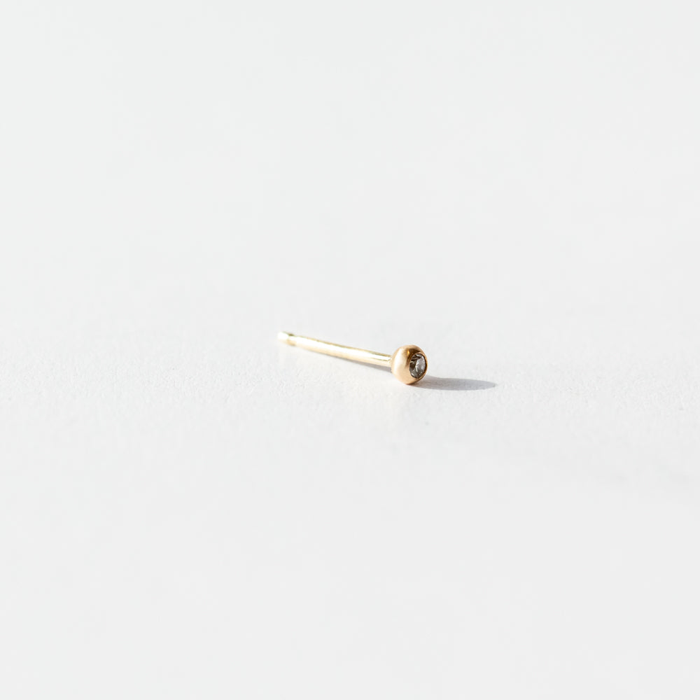 Wwake | Diamond Nugget Stud Earring (Single)