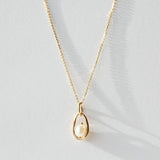 Wwake | Pearl Droplet Necklace
