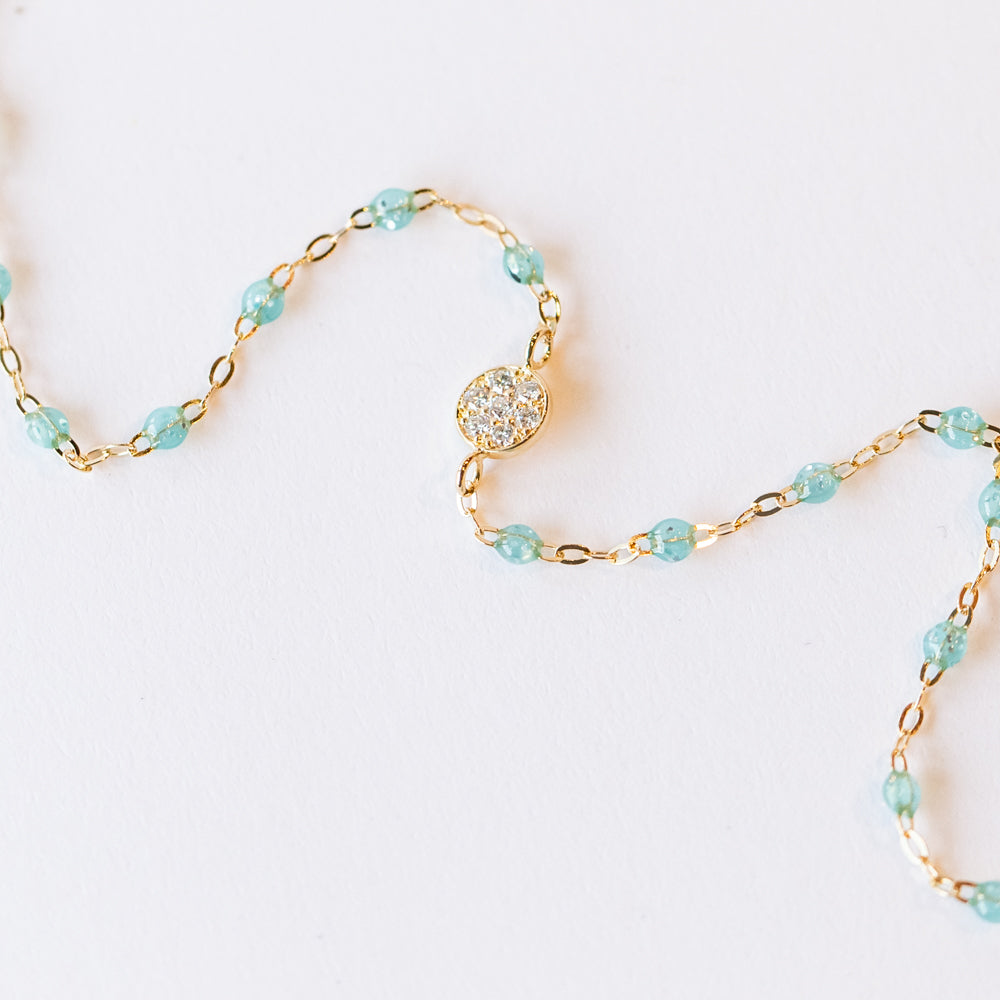 Classic Puce Diamond Bracelet, Aqua