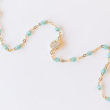 Classic Puce Diamond Bracelet, Aqua