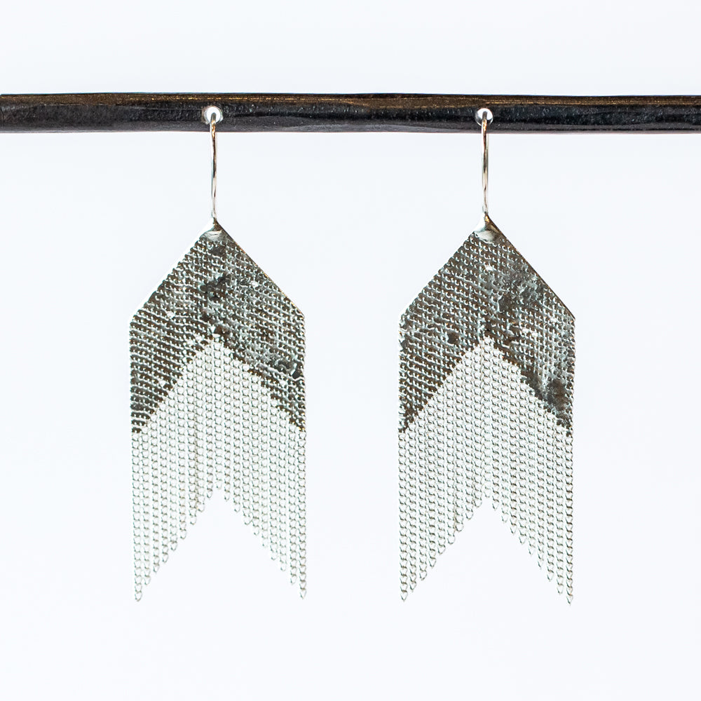 Cue Earrings, Sterling Silver