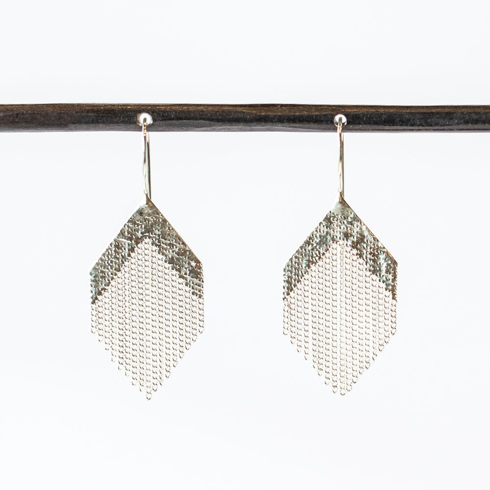 Gem Earrings, Sterling Silver