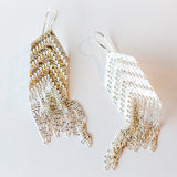 Shield Earrings, Sterling Silver