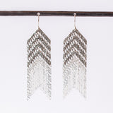 Shield Earrings, Sterling Silver