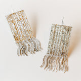 Torn Earrings, Sterling Silver
