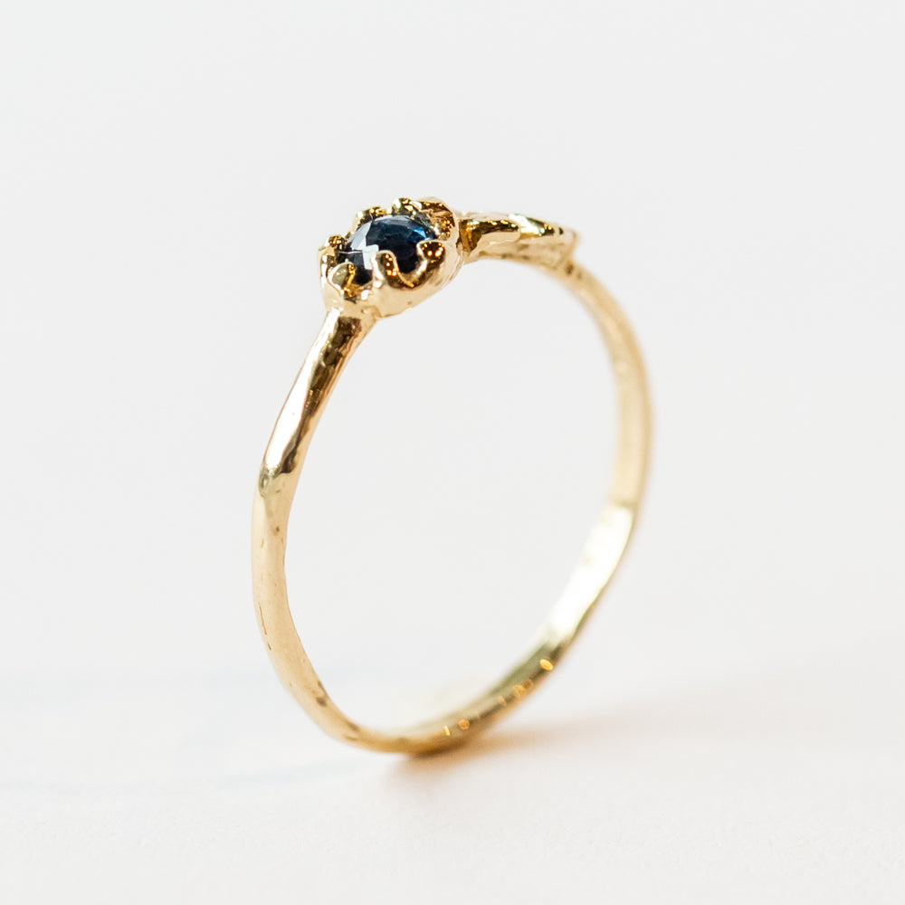 Floret Blue Sapphire Ring