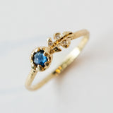 Floret Blue Sapphire Ring