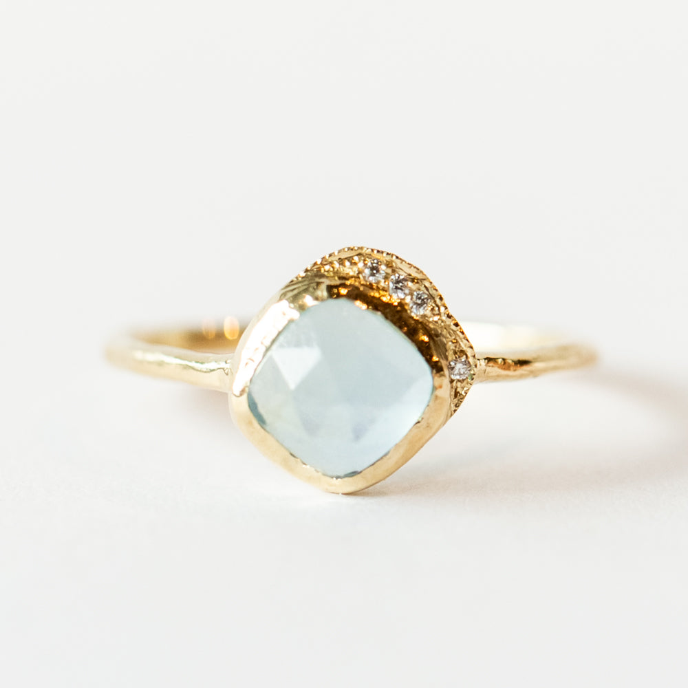 Mini Cove Aquamarine Ring
