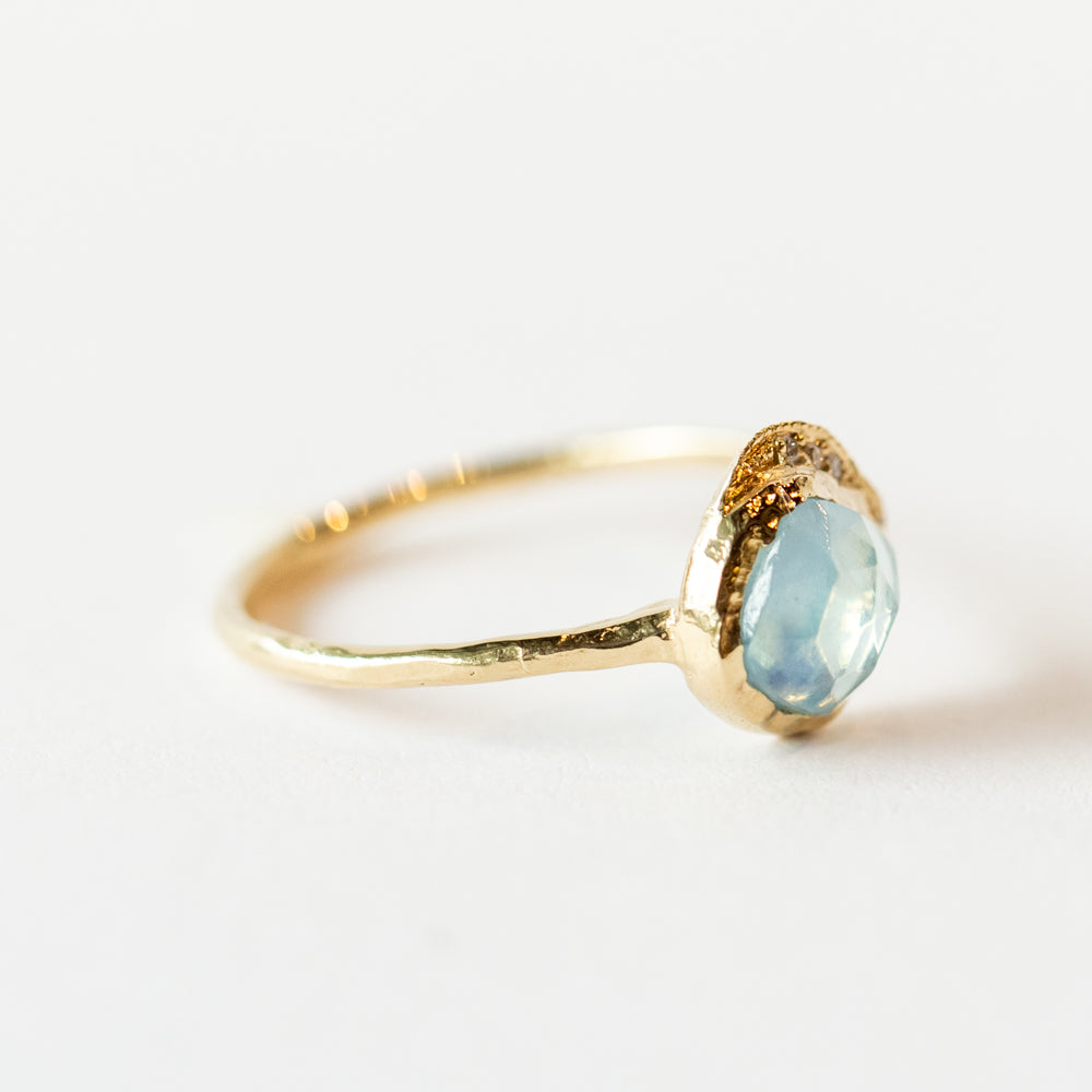 Mini Cove Aquamarine Ring