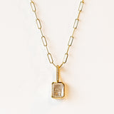 Naipe Emerald Cut Diamond Shaker Charm