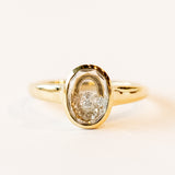 Neue Petite Oval Diamond Shaker Ring