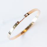 Baby Pink 4mm Pink Sapphire Bangle