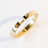 Business Meeting 2.9mm Mood Ring with Diamonds
